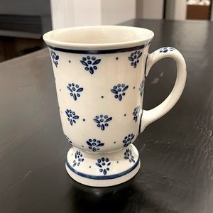 Polish Pottery ~Pedestal Mug ~Handmade in Poland ~Boleslawiec